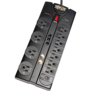 Picture of Tripp Lite Surge Protector 120V 12 Outlet RJ11 RJ45 Coax 8' Crd 2880 Joule