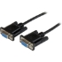 Picture of StarTech.com 1m Black DB9 RS232 Serial Null Modem Cable F/F