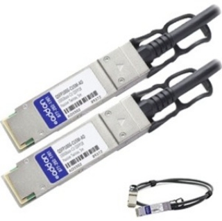 Picture of AddOn Cisco QSFP100G-CU5M Compatible TAA Compliant 100GBase-CU QSFP28 to QSFP28 Direct Attach Cable (Passive Twinax, 5m)