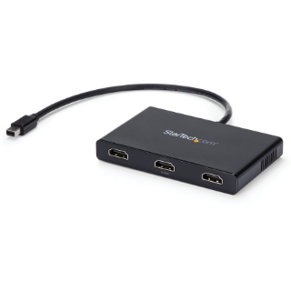 Picture of StarTech.com 3-Port Multi Monitor Adapter, Mini DisplayPort to HDMI MST Hub, 3x 1080p, Video Splitter for Extended Desktop Mode, Windows