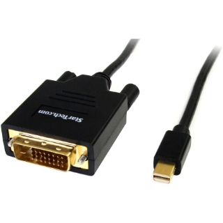 Picture of StarTech.com 6ft Mini DisplayPort to DVI Cable, Mini DP to DVI-D Adapter/Converter Cable, 1080p Video, mDP 1.2 to DVI Monitor/Display