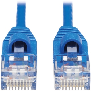 Picture of Tripp Lite Cat6a 10G Snagless Molded Slim UTP Network Patch Cable (M/M), Blue, 10 ft.