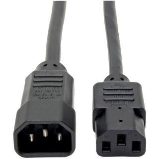 Picture of Tripp Lite 6ft Computer Power Cord Extension Cable C14 to C13 10A 18AWG 6'