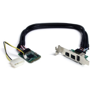 Picture of StarTech.com 3 Port 2b 1a 1394 Mini PCI Express FireWire Card Adapter