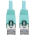 Picture of Tripp Lite Cat6a Ethernet Cable 10G STP Snagless Shielded PoE M/M Aqua 8ft