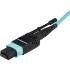 Picture of StarTech.com 2m 6 ft MPO / MTP Fiber Optic Cable - Plenum-Rated MTP to MTP Cable - OM3, 40G MPO Cable - Push/Pull-Tab - MPO MTP Cable