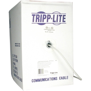 Picture of Tripp Lite 1000ft Cat5e Cat5 350MHz Bulk Solid-Core PVC Outdoor Cable Gray 1000'