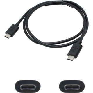 Picture of AddOn 6ft USB 3.1 (C) Male to Male Black Cable