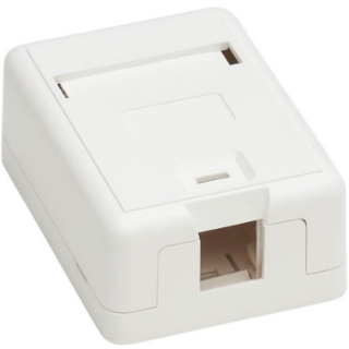 Picture of Tripp Lite Surface-Mount Box for Keystone Jack - 1 Port, White