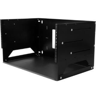 Picture of StarTech.com 4U Wallmount Server Rack with Built-in Shelf - Solid Steel - Adjustable Depth 12in to 18in