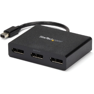 Picture of StarTech.com 3-Port Multi Monitor Adapter, Mini DisplayPort 1.2 to DP MST Hub, Video Splitter for Extended Desktop Mode, Windows Only