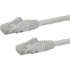 Picture of StarTech.com 25ft CAT6 Ethernet Cable - White Snagless Gigabit - 100W PoE UTP 650MHz Category 6 Patch Cord UL Certified Wiring/TIA