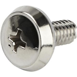 Picture of StarTech.com 12-24 Server Rack Screws - 50 pack - Nickel-plated (CABSCRWS1224)