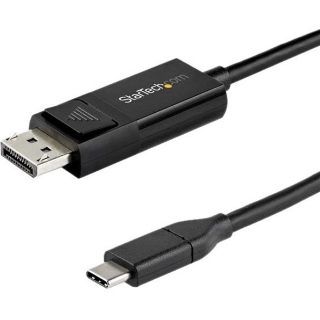 Picture of StarTech.com 6ft (2m) USB C to DisplayPort 1.4 Cable 8K 60Hz/4K - Reversible DP to USB-C or USB-C to DP Video Adapter Cable HBR3/HDR/DSC