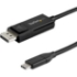 Picture of StarTech.com 6ft (2m) USB C to DisplayPort 1.4 Cable 8K 60Hz/4K - Reversible DP to USB-C or USB-C to DP Video Adapter Cable HBR3/HDR/DSC