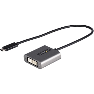 Picture of StarTech.com USB C to DVI Adapter, 1920x1200p, USB Type-C to DVI-D Adapter Dongle, USB-C to DVI Display/Monitor Video Converter, 12" Cable