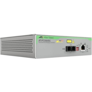 Picture of Allied Telesis PoE+ to Fiber Switching Media Converter