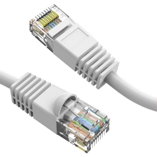 Picture of Axiom 6-INCH CAT6 UTP 550mhz Patch Cable Snagless Molded Boot (White)