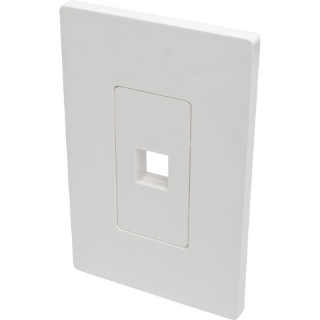 Picture of Tripp Lite Single-Gang 1-Port Wall Plate Keystone Cat5/6 USB HDMI Dport RCA