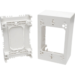 Picture of Tripp Lite Single-Gang Surface-Mount Junction Box Wallplate White