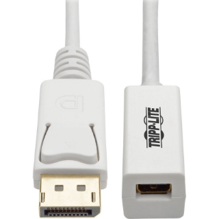 Picture of Tripp Lite 3ft DisplayPort to Mini DisplayPort Adapter Cable 4k x 2k @ 60Hz M/F 3'