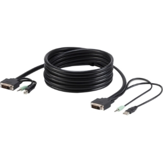 Picture of Belkin TAA DVI/USB/AUD SKVM CBL, DVI-D M/M; USB A/B, 10'