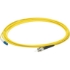 Picture of AddOn 50cm LC (Male) to ST (Male) Straight Yellow OS2 Simplex LSZH Fiber Patch Cable
