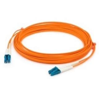 Picture of AddOn 4m LC (Male) to LC (Male) Orange OM2 Duplex OFNR (Riser-Rated) Fiber Patch Cable