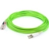 Picture of AddOn 50m LC (Male) to SC (Male) Straight Lime Green OM5 Duplex Fiber OFNR (Riser-Rated) Patch Cable