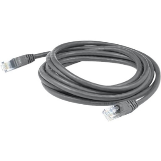 Picture of AddOn 35ft RJ-45 (Male) to RJ-45 (Male) Straight Gray Cat6 UTP PVC Copper Patch Cable