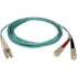 Picture of Tripp Lite 10M 10Gb Duplex Multimode 50/125 OM3 LSZH Fiber Optic Patch Cable LC/SC Aqua 33' 33ft 10 Meter