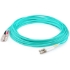 Picture of AddOn 85m LC (Male) to SC (Male) Straight Aqua OM4 Duplex LSZH Fiber Patch Cable