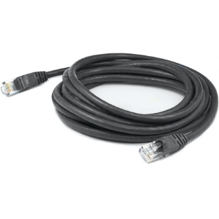 Picture of AddOn 6in RJ-45 (Male) to RJ-45 (Male) Straight Black Cat6 UTP PVC Copper Patch Cable