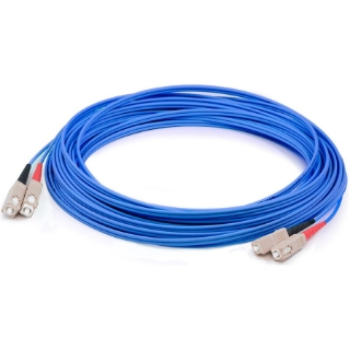 Picture of AddOn 5m SC (Male) to SC (Male) Blue OM1 Duplex PVC Fiber Patch Cable