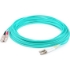 Picture of AddOn 55m LC (Male) to SC (Male) Straight Aqua OM4 Duplex LSZH Fiber Patch Cable