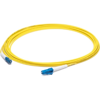 Picture of AddOn 73m LC (Male) to LC (Male) Straight Yellow OS2 Simplex Fiber OFNR (Riser-Rated) Patch Cable