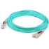 Picture of AddOn 39m SC (Male) to SC (Male) Straight Aqua OM4 Duplex Plenum Fiber Patch Cable
