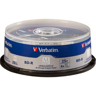 Picture of Verbatim M-Disc BD-R 25GB 4X with Branded Surface - 25pk Spindle