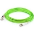 Picture of AddOn 4m LC (Male) to SC (Male) Straight Lime Green OM5 Duplex Fiber OFNR (Riser-Rated) Patch Cable