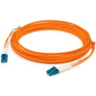 Picture of AddOn 6m LC (Male) to LC (Male) Orange OM4 Duplex Fiber OFNR (Riser-Rated) Patch Cable