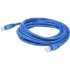 Picture of AddOn 35ft RJ-45 (Male) to RJ-45 (Male) Blue Microboot, Snagless Cat6A STP PVC Copper Patch Cable