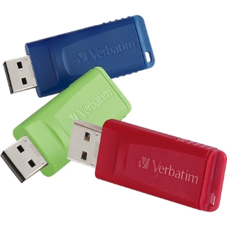 Picture of Verbatim 16GB Store 'n' Go USB Flash Drive - 3pk - Red, Green, Blue