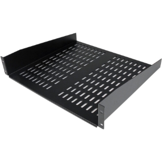 Picture of StarTech.com 2U 16in Universal Vented Rack Mount Cantilever Shelf - Fixed Server Rack Cabinet Shelf - 50lbs / 22kg