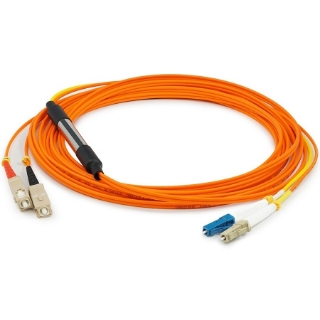Picture of AddOn 3m LC (Male) to SC (Male) Orange OM1 & OS1 Duplex Fiber Mode Conditioning Cable