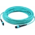 Picture of AddOn 7m MPO (Female) to MPO (Female) 12-Strand Aqua OM4 Crossover Fiber OFNR (Riser-Rated) Patch Cable