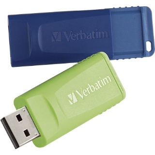 Picture of Verbatim 64GB Store 'n' Go USB Flash Drive - 2pk - Blue, Green