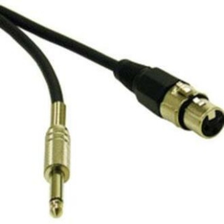 Picture of C2G 1.5ft Pro-Audio XLR Female to 1/4in Male Cable