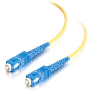 Picture of C2G-3m SC-SC 9/125 OS1 Simplex Singlemode PVC Fiber Optic Cable - Yellow