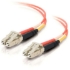 Picture of C2G-2m LC-LC 50/125 OM2 Duplex Multimode Fiber Optic Cable (Plenum-Rated) - Orange