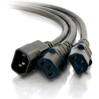 Picture of C2G 6ft 1-to-2 Power Cord Splitter - 16 AWG - IEC320C14 to IEC320C13 (2)